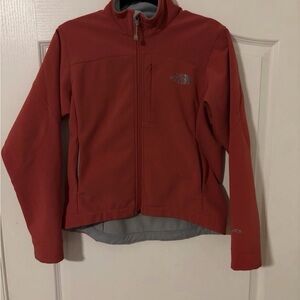 The North Face Fiery Red Softshell Jacket